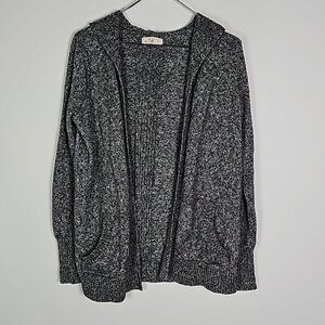 Hollister small gray hooded layering cardigan